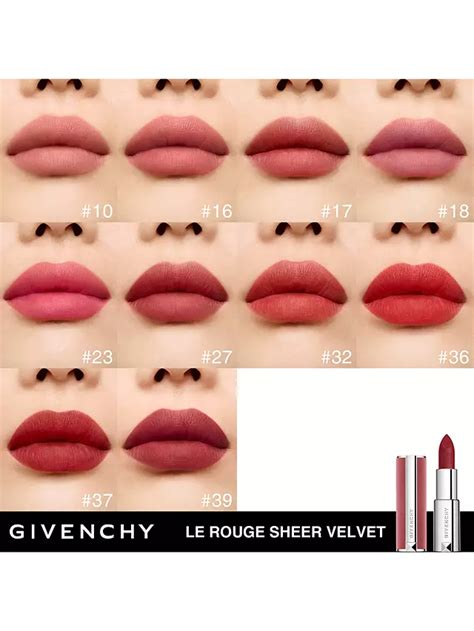 givenchy le rouge sheer velvet 23